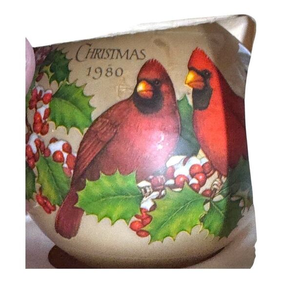 Vtg Thomas Pacconi Christmas Ornament Set 1980 Classics Angels Cardinals Glass - Picture 3 of 5